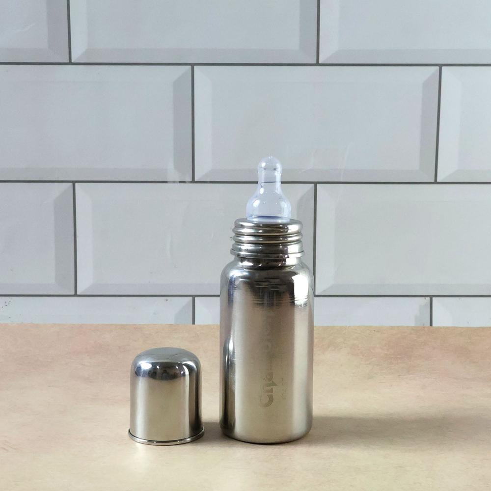 Stainless Steel Baby Feeding Bottle 200ML