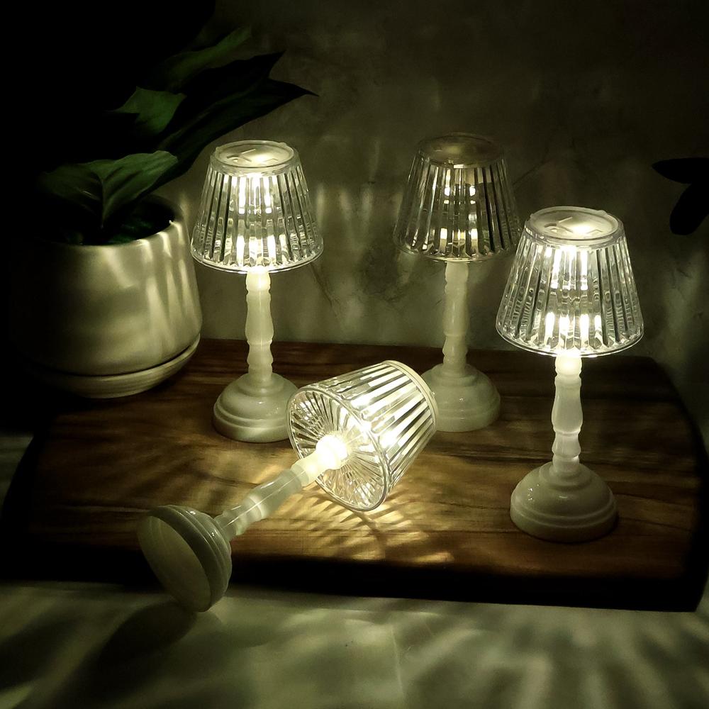 Led Crystal Table Lamps (4 Pc) - Color: Mix