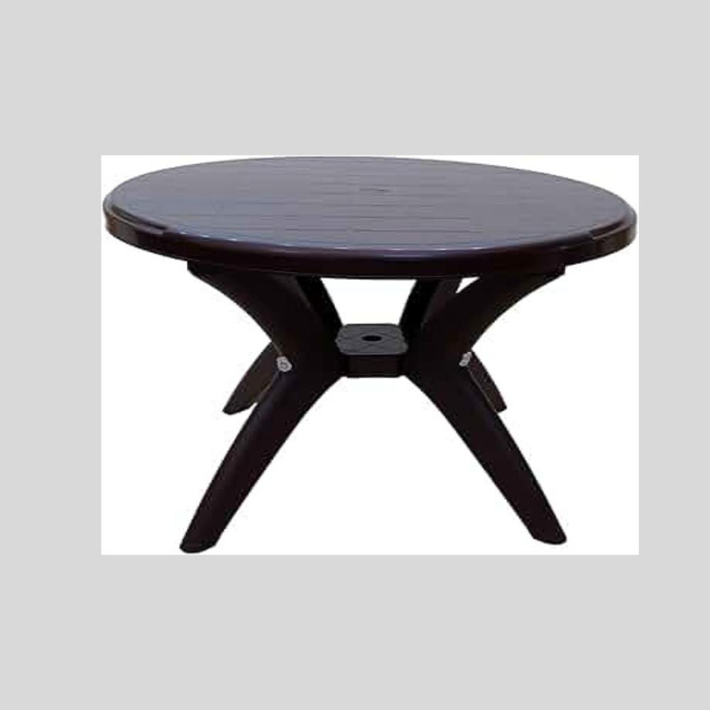Plastic Round Tables - Color: Coffee