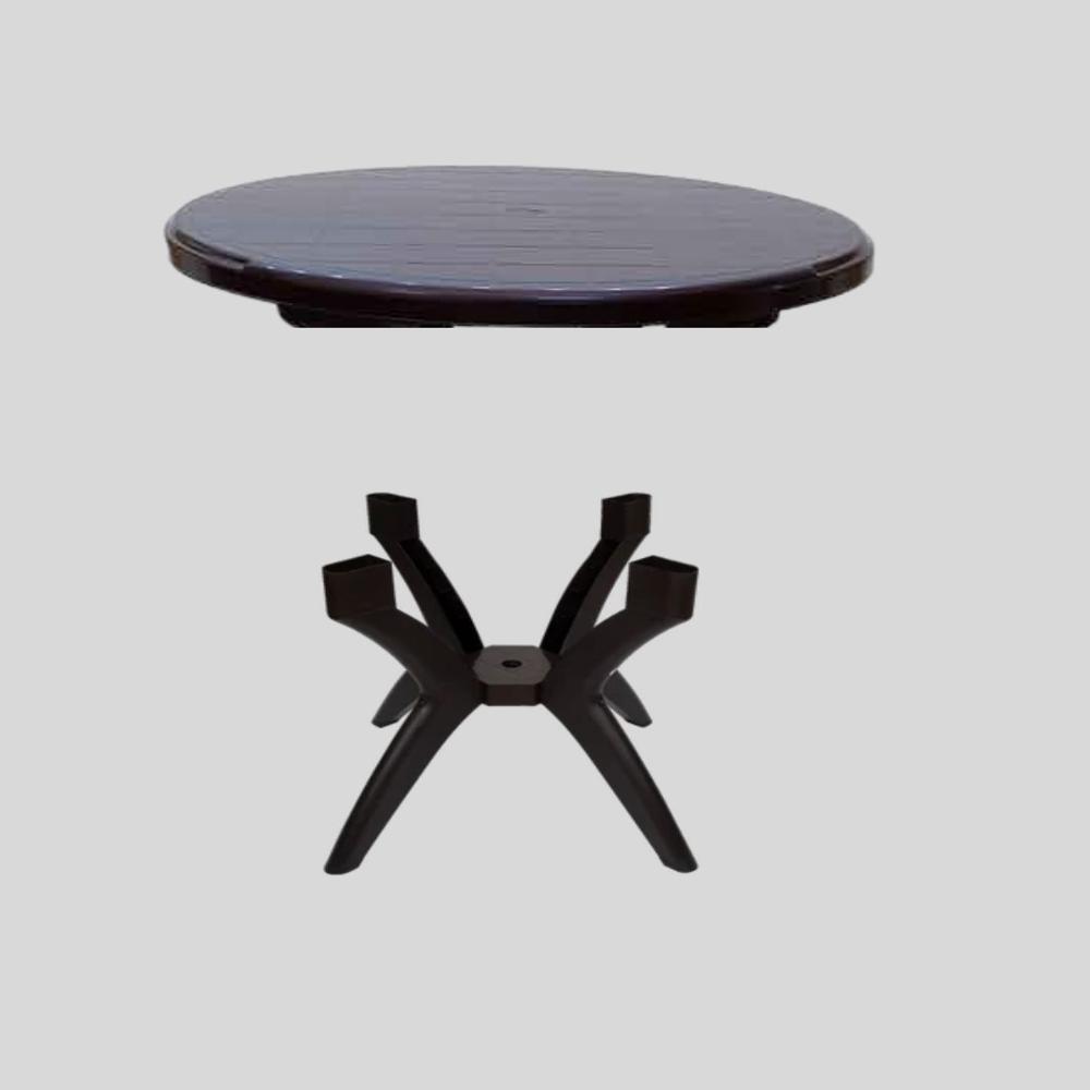 Plastic Round Tables - Color: Coffee