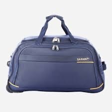 Blue Rolling Duffle Bag With Wheels