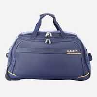 Blue Rolling Duffle Bag With Wheels