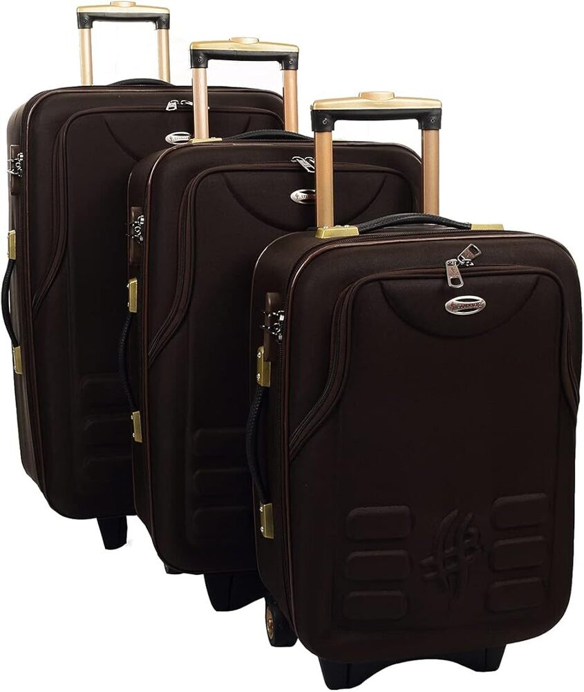 Black Polyester Luggage Trolley Bag