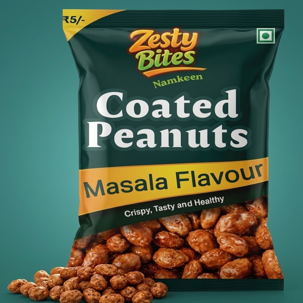 Zesty Bites Coated Peanuts Masala Flavour