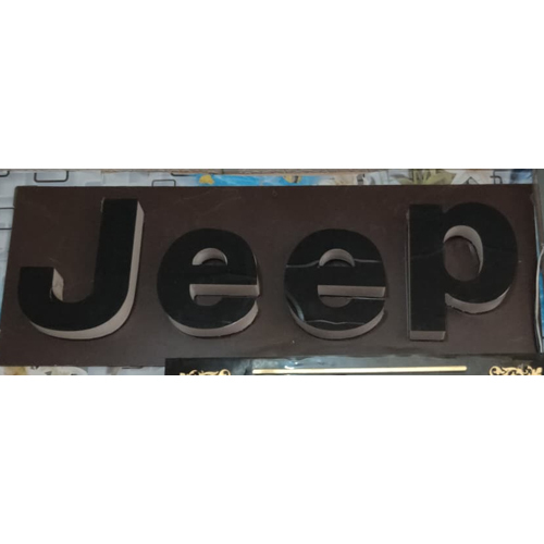 Acrylic Jeep Logo - Application: Commercial