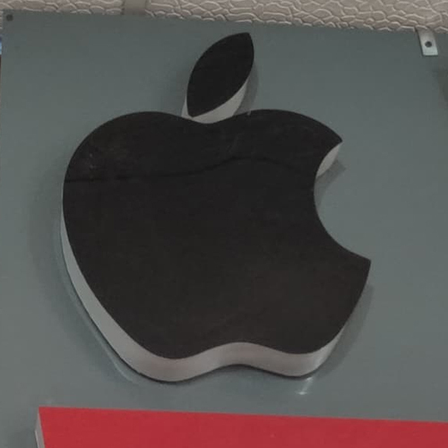 Acrylic Apple Logo - Application: Commercial