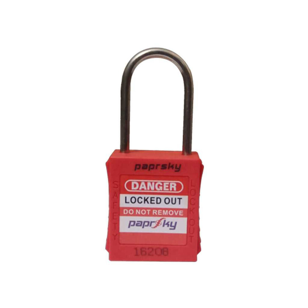 Lockout Padlock Thin Shackle Red PS-LOTO-PPRT-38