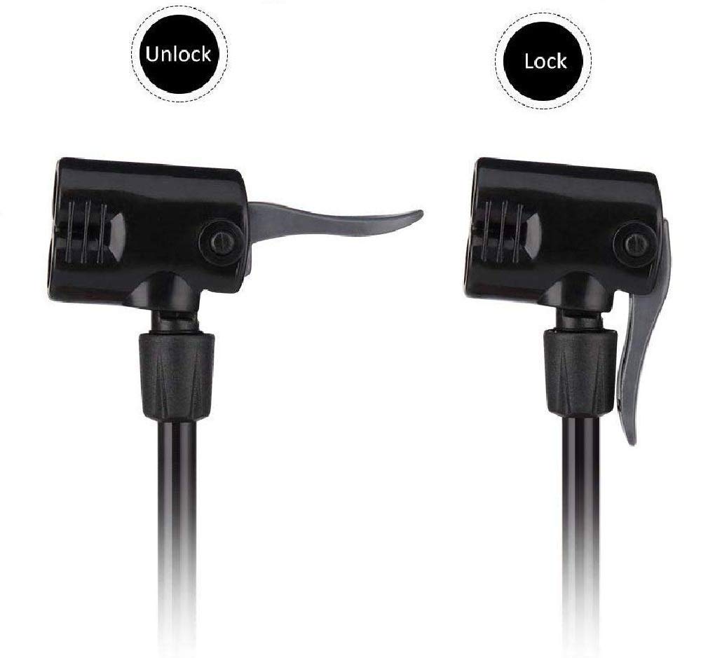 Lifelong LLBAPM01 Bicycle Air Pump with Meter| Foot Activated Bicycle Pump (Black)