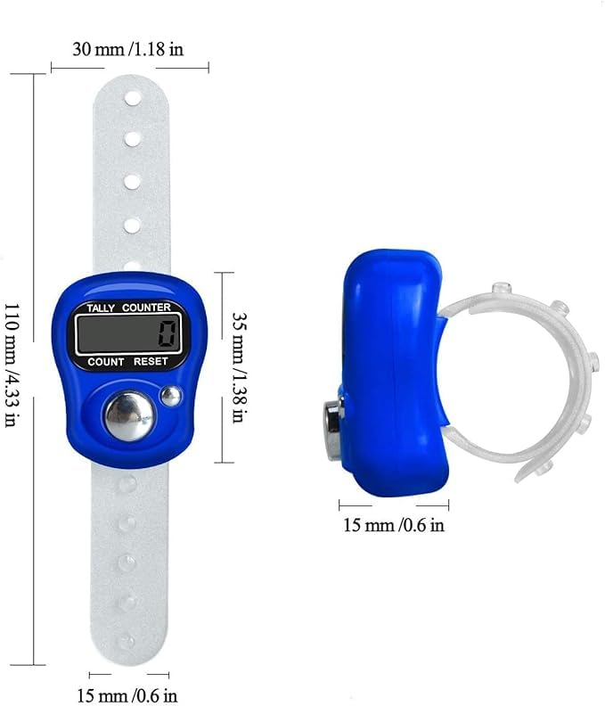 Finger Ring Tally Counter - Capacity: 0 To 99999 Counts