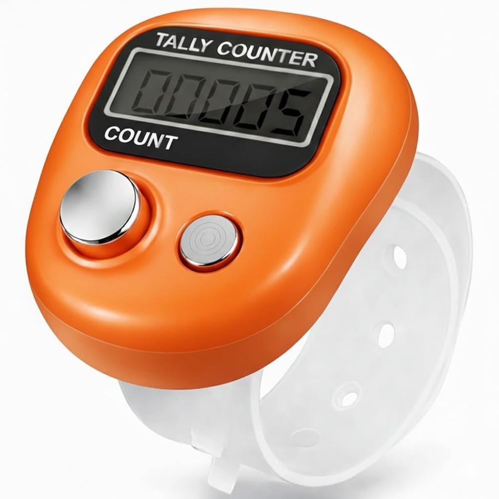 Finger Ring Tally Counter - Capacity: 0 To 99999 Counts