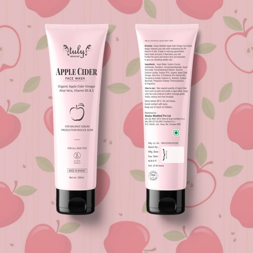 100ml Atulya Medilink Apple Cider Face Wash