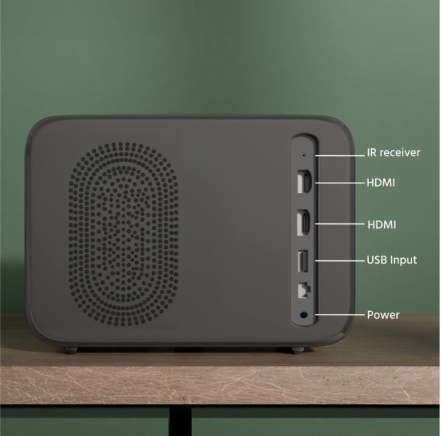 LLPJJV30 SmartStream Smart Projector, Android 9 with Built-in Smart Apps, Native 1080p Full HD 4K Support, 7000 Lumens, 2X Brightness, 10W Speaker, 200 Inch Display, Wi-Fi/Bluetooth