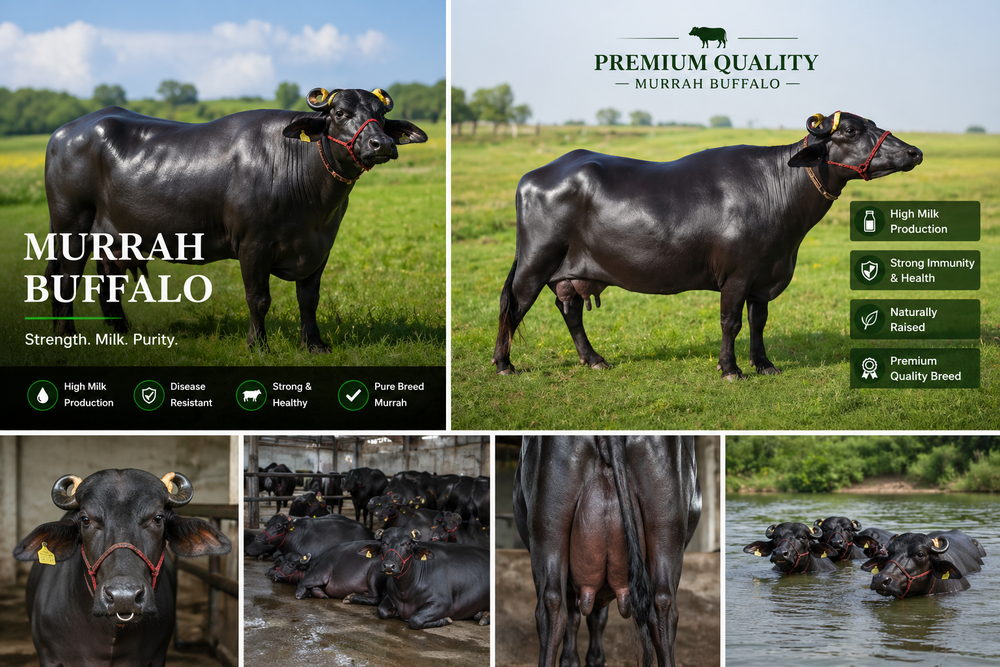 Murrah Buffalo - Color: Black