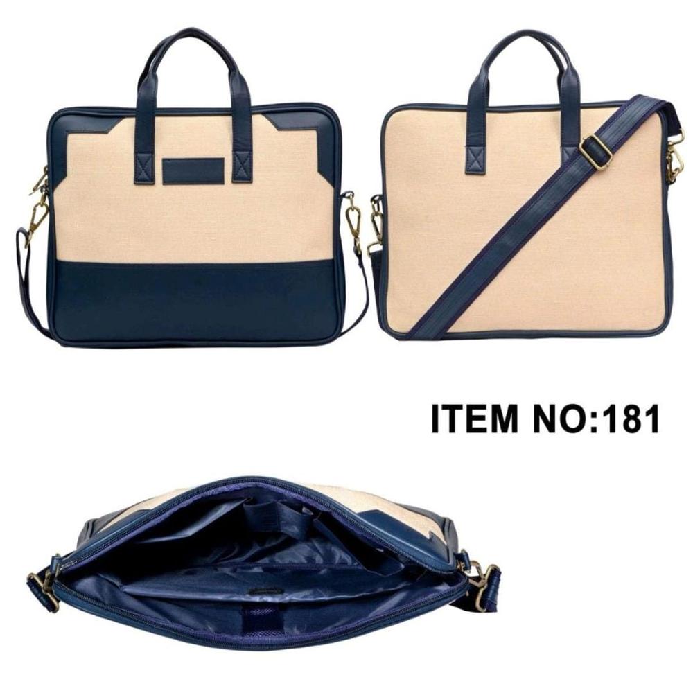 Conference jute laptop bag