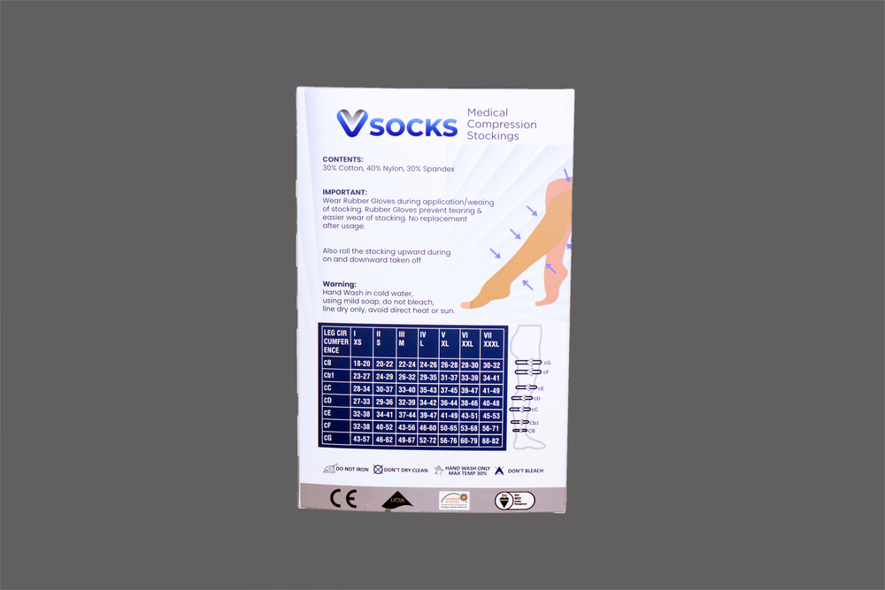 V Socks Above Knee