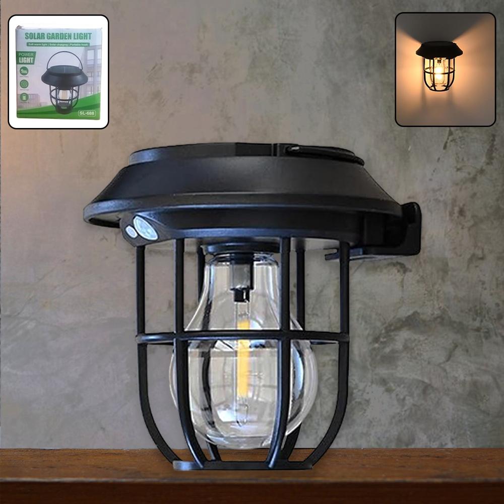Solar Lantern Wall Lights Fixtures With Motion Sensor (1 Pc) - Color: Mix