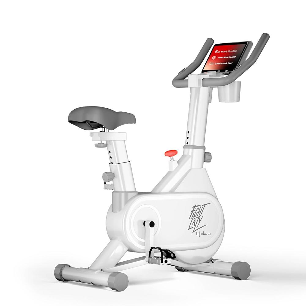 Lifelong Fit Pro Spin Fitness Bike with 7Kg Flywheel, Adjustable Resistance & Heart Rate Sensor for  LLSBB49