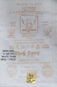 Mercised 11mtr White Than Moq 1Piece Cotton Dhoti