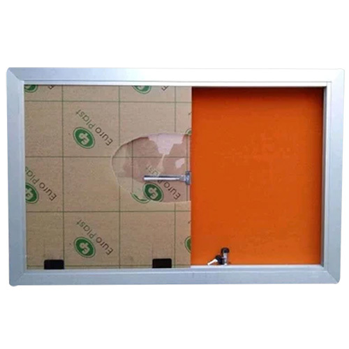 Notice Board With Sliding Door