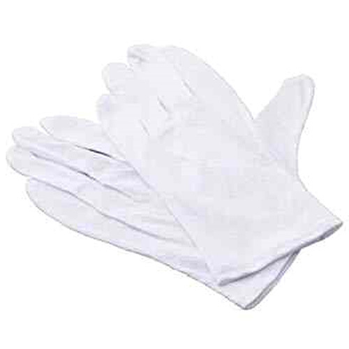 Plain White Hosiery Gloves
