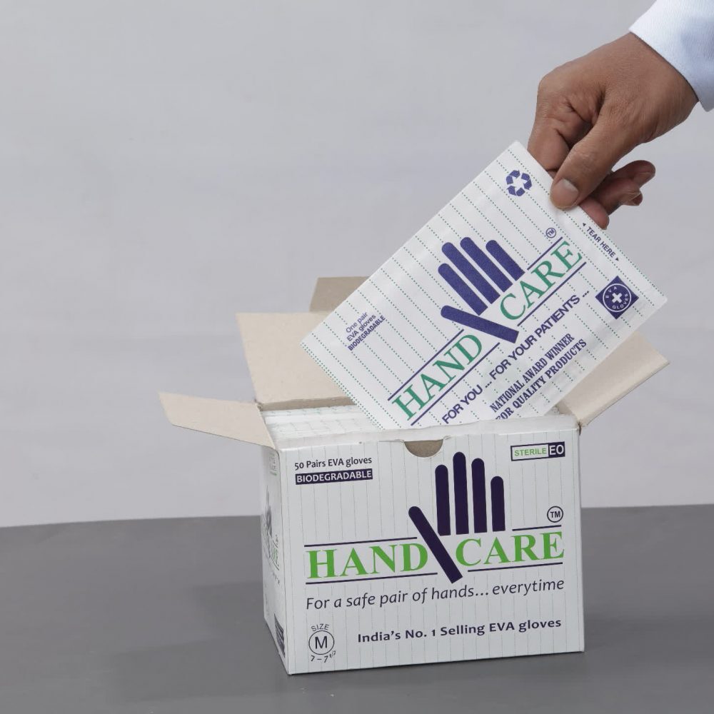 Handcarear Sterile Glove - Color: White/Cream