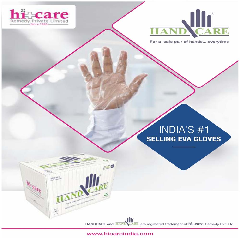 Handcare Sterile Gloves With Self Adhesive Wristband - Color: White/Cream
