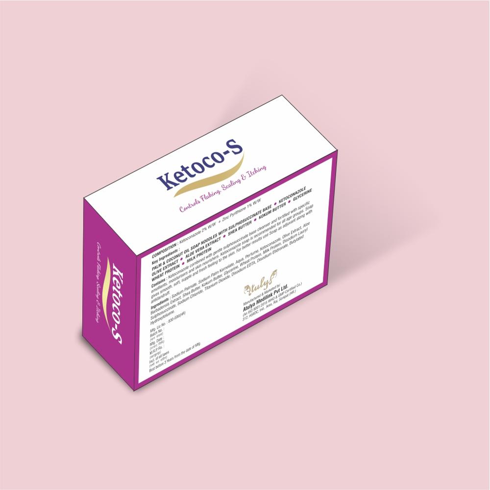 Ketoco Soap Controls Flaking Scaling Itching Soft Smooth Skin Fresh Skin - Ingredients: Palm & Coconut Oil