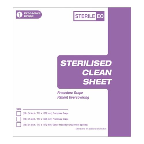 Sterilised  Clean Sheet Procedure Drape - Color: Blue