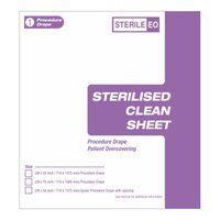 Sterilised  Clean Sheet Procedure Drape (size 28"*75") - Color: Blue
