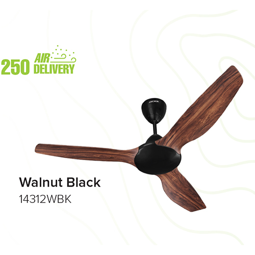 14312WBK Walnut Black Ceiling Fan