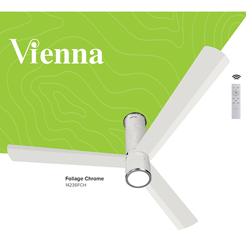 14236FCH Foliage Chrome Ceiling Fan