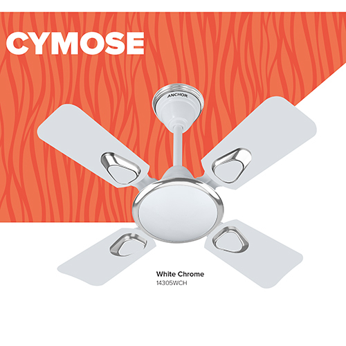 14305WCH White Chrome Ceiling Fan