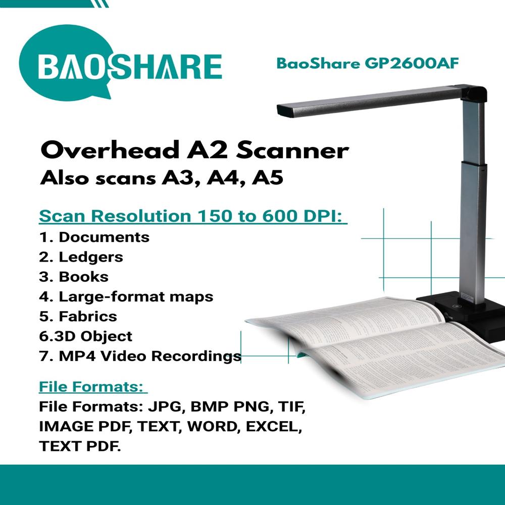 BOOK SCANNER GP2600AF