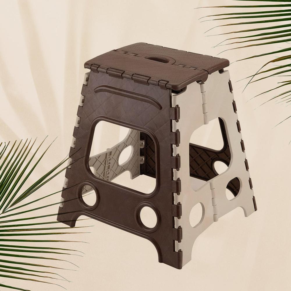 18 Inch Non-Slip Folding Stool for Kitchen Bathroom & Garden