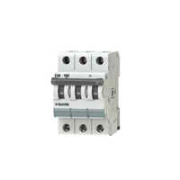 10 Ka - C Type Three Pole Miniature Circuit Breaker - Flame Retardant Plastic Housing, White With Black Lever, Thermal-magnetic Trip, Ip20 Protection