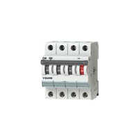 10 Ka - C Type Three Pole And Neutral Miniature Circuit Breaker - Flame Retardant Plastic, 10ka Breaking Capacity, White & Black, Thermal-magnetic Trip