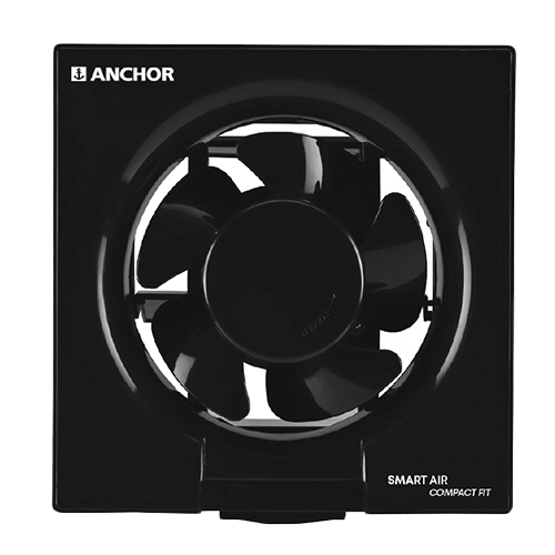 SMART AIR COMPACT FIT Black Plastic Ventilation Fan