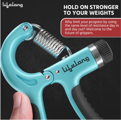 Hand Grip Strengthener with Counter for Men, Women & Kids | Hand Gripper Equipment for Gym & Home Workout | LLFAHGC01