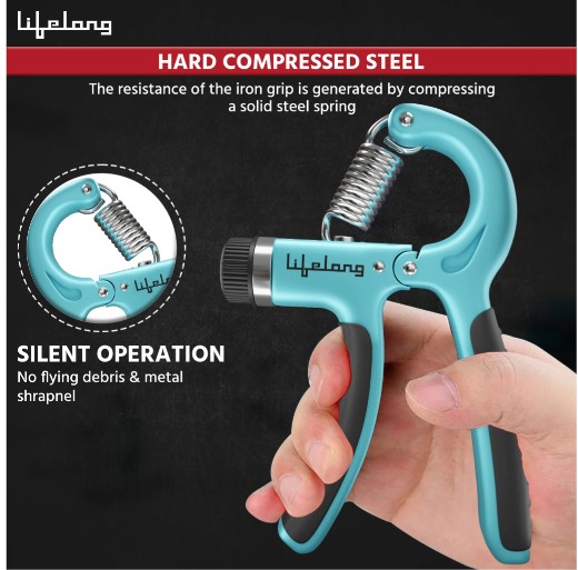 Hand Grip Strengthener with Counter for Men, Women & Kids | Hand Gripper Equipment for Gym & Home Workout | LLFAHGC01