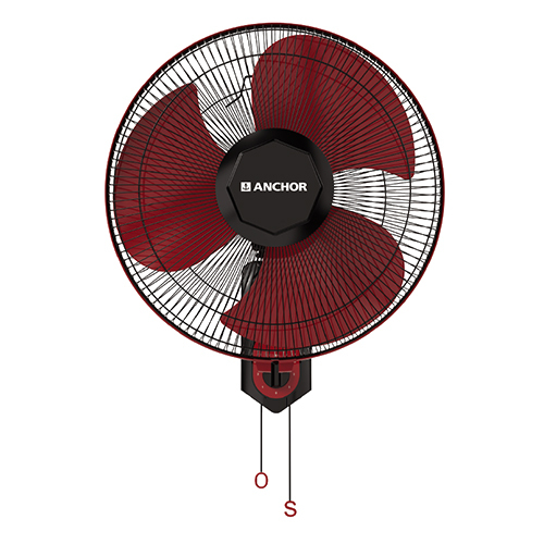 Anmol HS Red Black Wall Fan