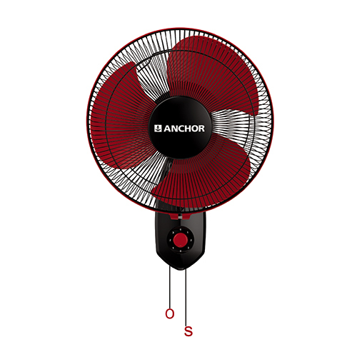 ANMOL HS Red Black Wall Fan