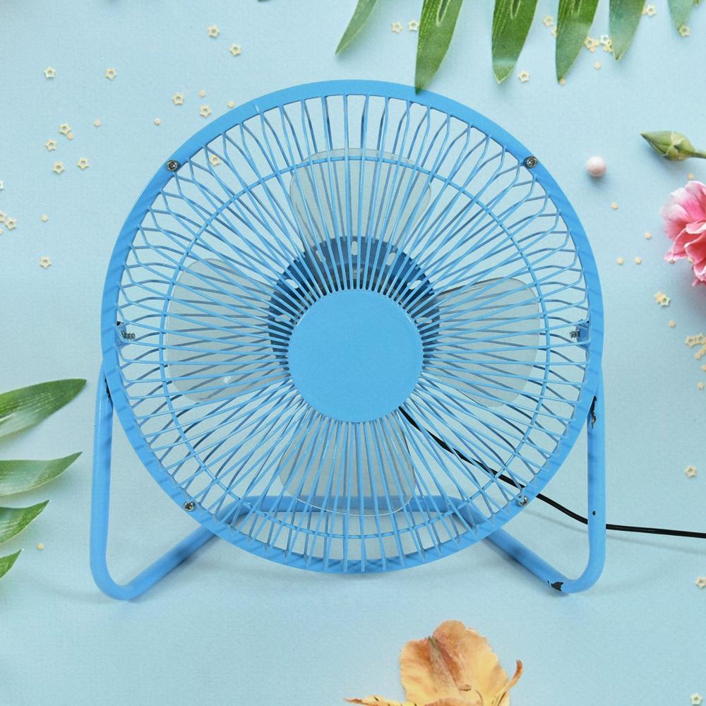 Big Usb Table Desk Personal Metal Electronic Fan, For Office, School Use (1 Pc) - Color: Mix