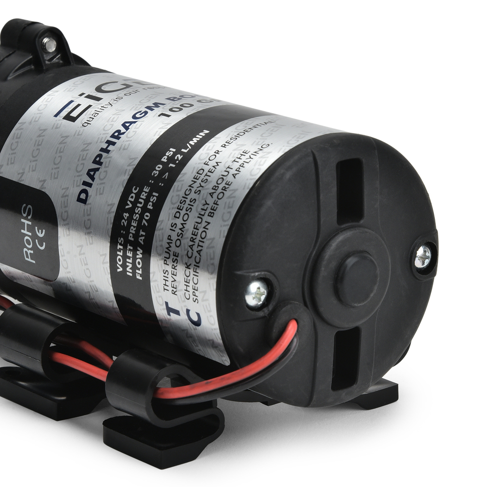 100 Gpd Diaphragm Booster Pump (Black) - Application: Domestic And Commercial Ro Water Purifiers