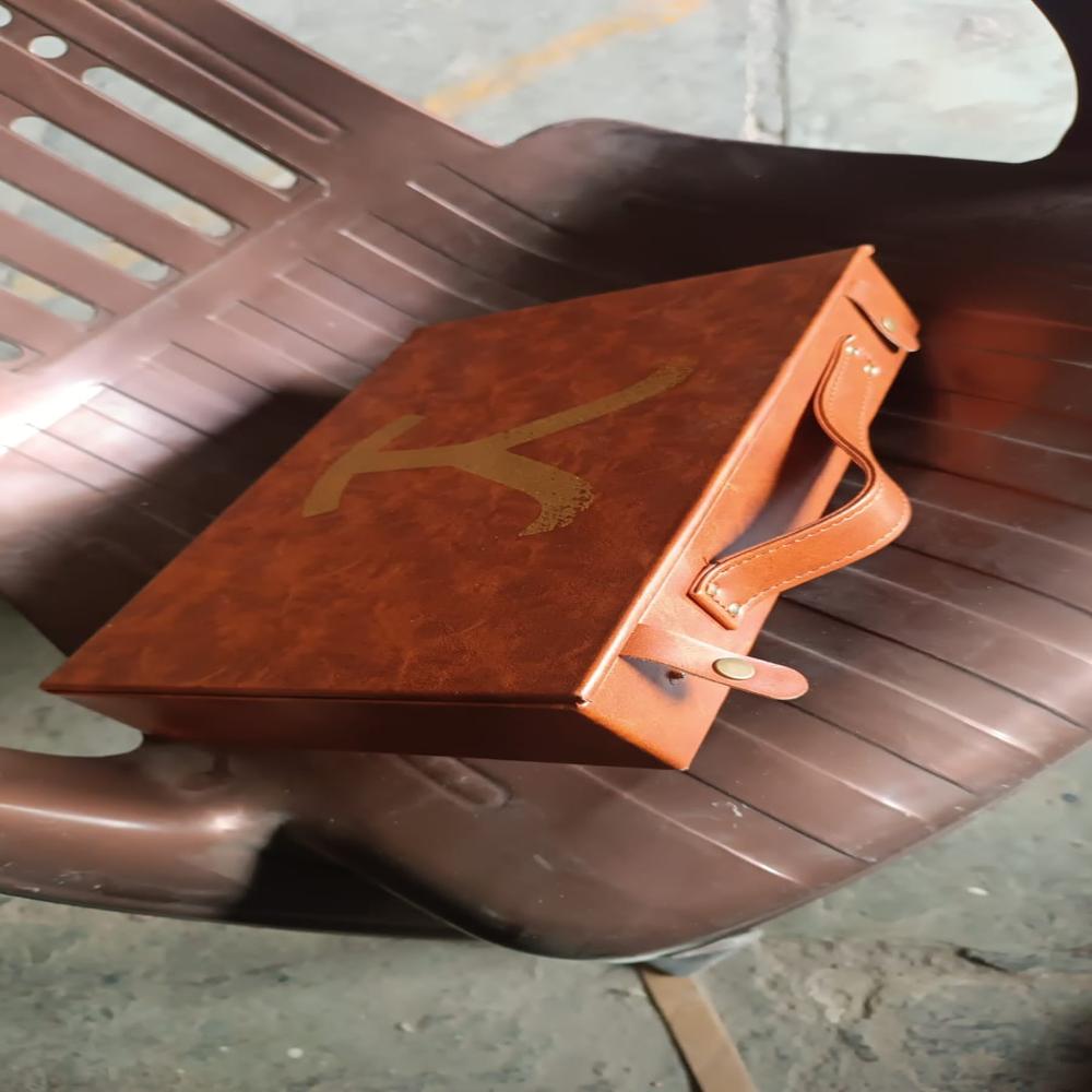 Multi Purpose Use Carrying Leather Case Briefcase (3020 Cm / 1 Pc / B Grade)