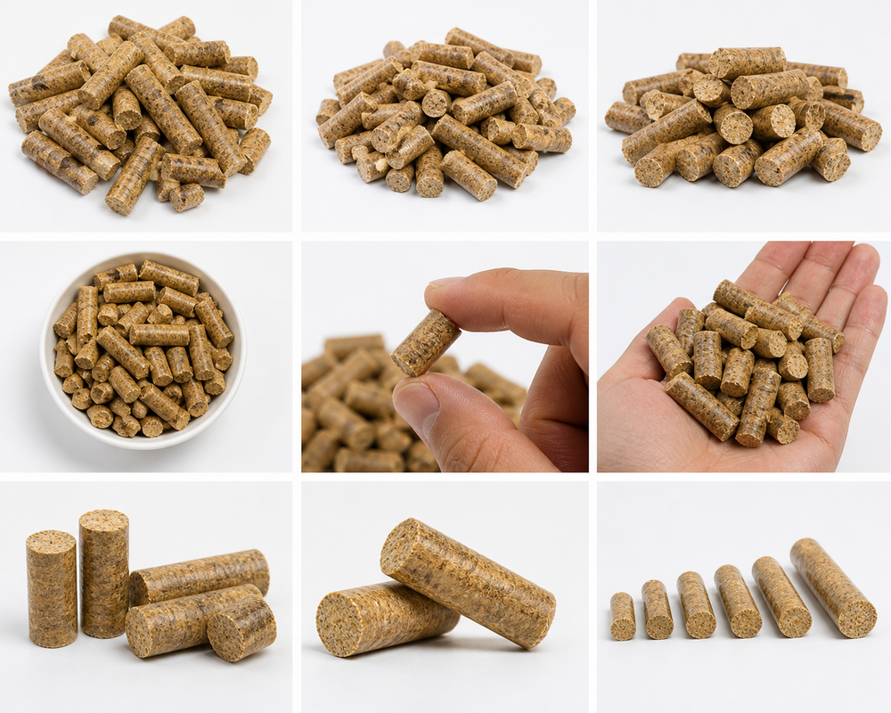 90 Mm Groundnut Shell Based Briquettes