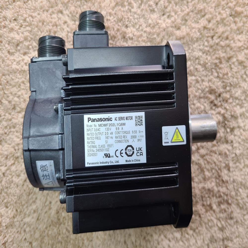 MDMF202L1H6M Panasonic A6 2000W Motor + BRK , Torque Nm - 9.55, RPM - 2000