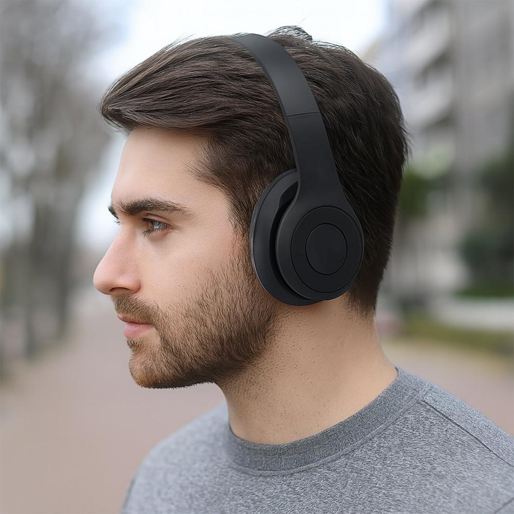 Wireless Head Bluetooth Headset Headphone(1 Pc) - Color: Mix