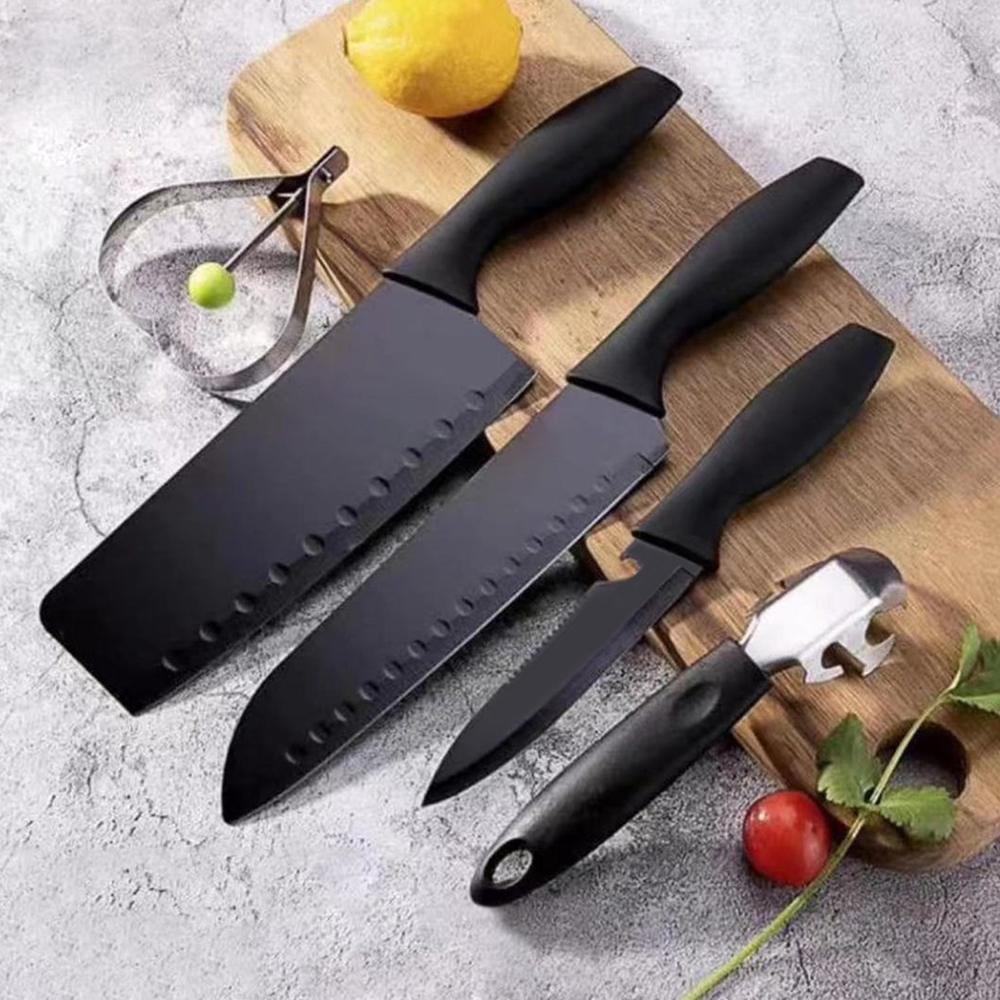 5-Piece Stainless Steel Kitchen Knife Set  Chef, Chopping, Utility, Butcher Knives