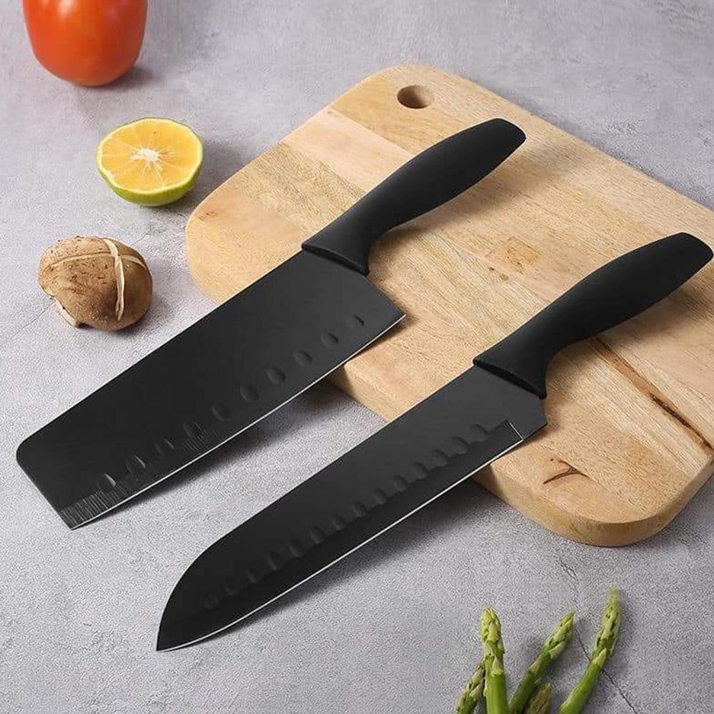 5-Piece Stainless Steel Kitchen Knife Set  Chef, Chopping, Utility, Butcher Knives