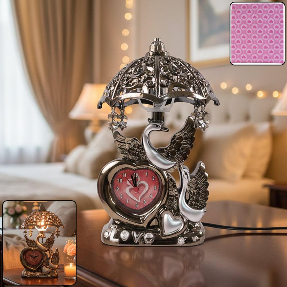 Decorative Swan Couple Table Lamp (1 Pc) - Color: Mix